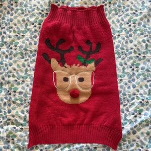 Silverpooch Red Reindeer Pet Sweater
